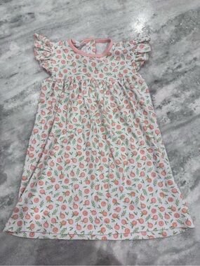 Magnolia White with Peach Dress